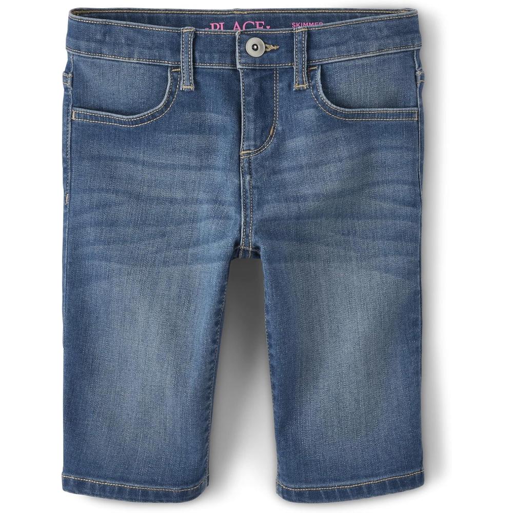 imageThe Childrens Place Girls Twill Skimmer ShortsRose Wash