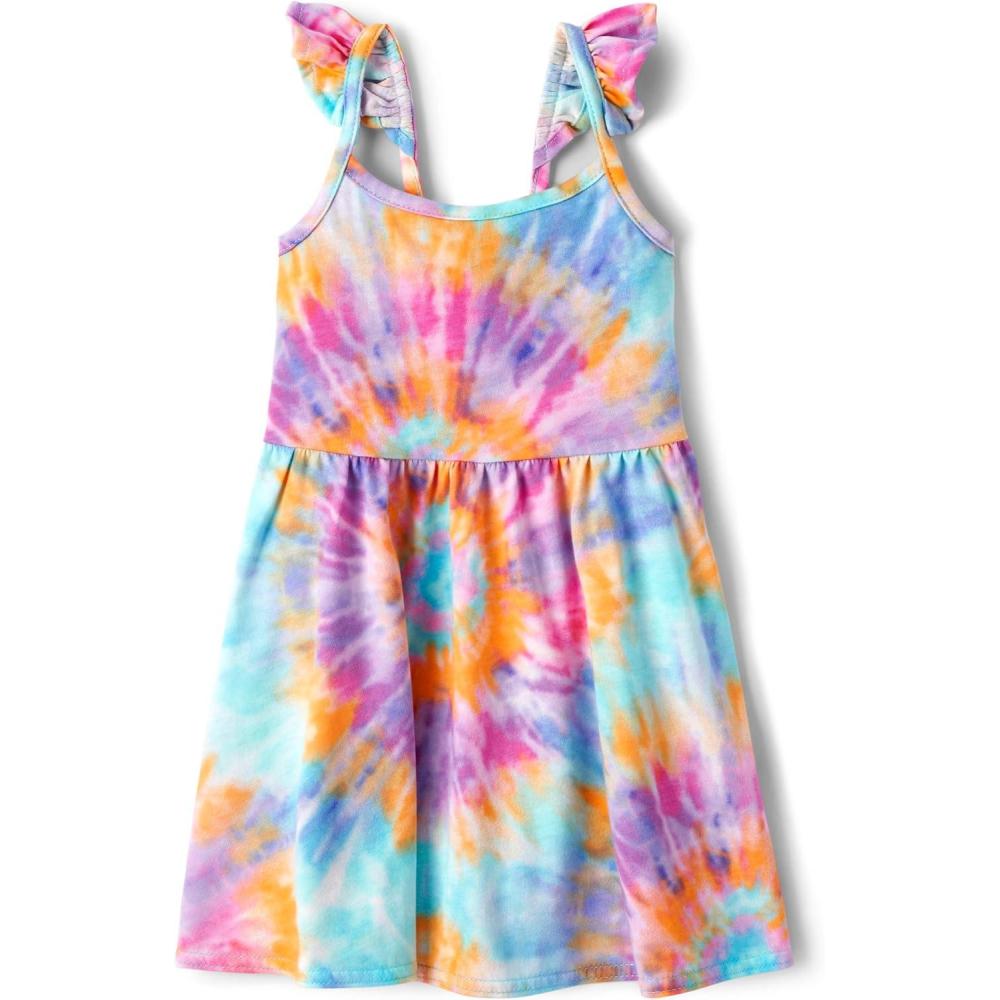 imageThe Childrens Place Girls and Toddler Short Sleeve Fashion DressDay Dreamer