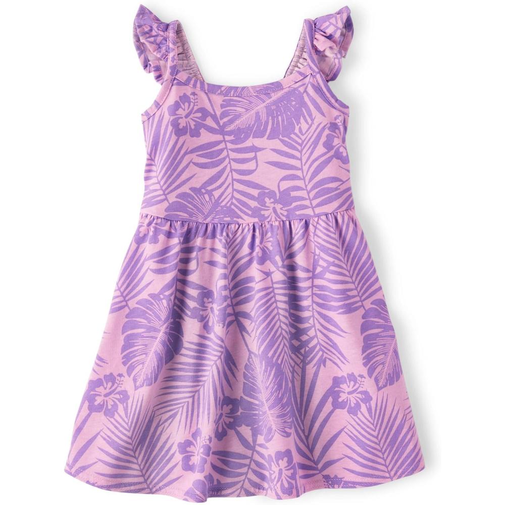 imageThe Childrens Place Girls and Toddler Short Sleeve Fashion DressLovely Lilac