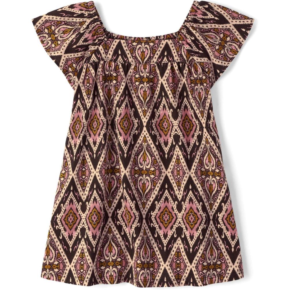 imageThe Childrens Place Girls and Toddler Short Sleeve Fashion DressWestern Dress