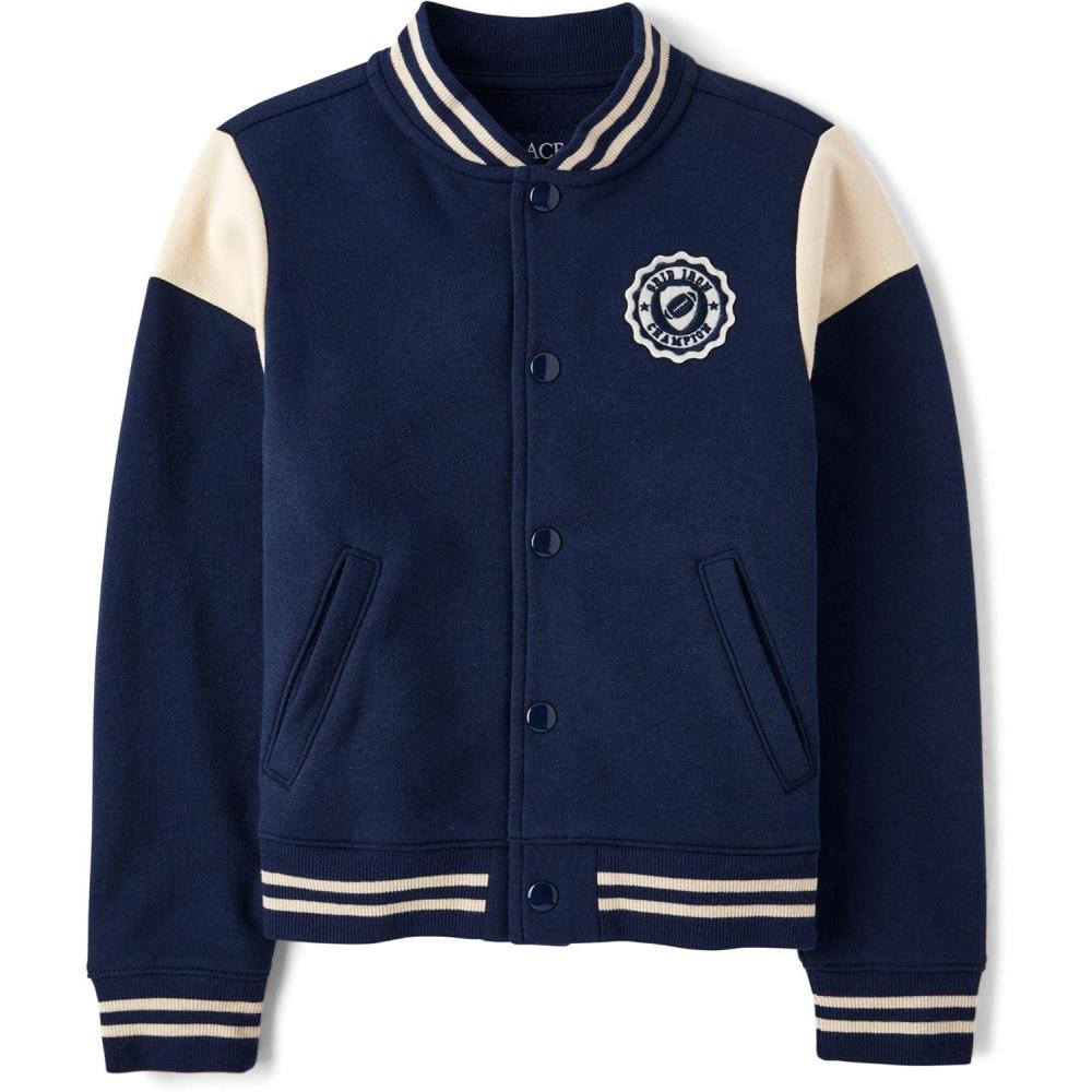 imageThe Childrens Place boys Bomber Varsity JacketTidal
