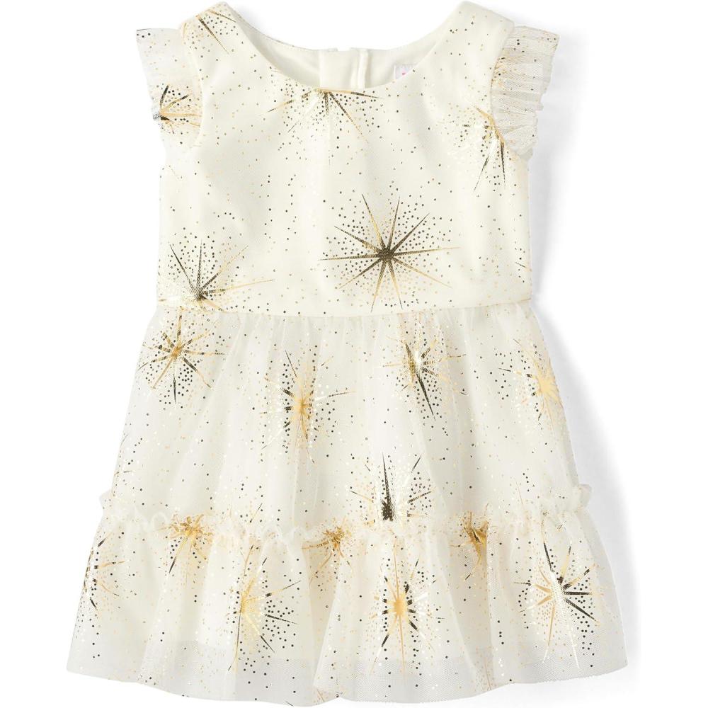 imageThe Childrens Placeand Toddler Short Sleeve Dressy DressHoliday Sparkle