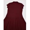 The Children’S Place Girls Short Sleeve Picque Polo Dress(Dark Red)