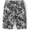 The Children’s Place Baby Boys’ and Toddler Pull on Cargo Shorts(Grey Camo)