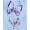 The Children’s Place Baby-Girls and Toddler Short Sleeve Flutter Shirt(Cool Cobalt Flutter 3-pack)