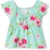 The Children’s Place Baby-Girls and Toddler Short Sleeve Flutter Shirt(Mint Tea)