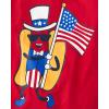 The Children’s Place Boys All Holidays,Birthdays Short Sleeve Graphic T-Shirts,2 Pack(American Flag Game/Hot Dog)