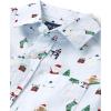 The Children’s Place Boys Long Sleeve Poplin Button Down ShirtButton Down Shirt(Christmas Print)