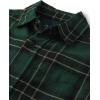 The Children’s Place Boys Long Sleeve Poplin Button Down ShirtButton Down Shirt(Green Pine Plaid)