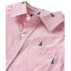 The Children’s Place Boys Long Sleeve Poplin Button Down ShirtButton Down Shirt(Red Tree Stripe)