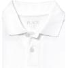 The Children’s Place Boys’ Uniform Short Sleeve Pique Polo(White Single)