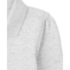 The Children’s Place Girls’ Long Sleeve Pique Polo(Lunar Gray Single)