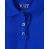 The Children’s Place Girls’ Long Sleeve Ruffle Pique Polo(Renew Blue Single)