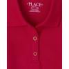 The Children’s Place Girls’ Long Sleeve Ruffle Pique Polo(Ruby Single)