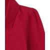 The Children’s Place Girls’ Long Sleeve Ruffle Pique Polo(Ruby Single)