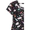 The Children’s Place Girls’ Plaid Stretch Jacquard Short Sleeve Dress(Artist Pattern)