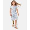 The Children’s Place Girls’ Plaid Stretch Jacquard Short Sleeve Dress(Butterfly Garden)