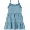 The Children’s Place Girls’ Short Sleeve Dressy Dress(Denim Blue)