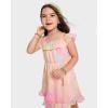 The Children’s Place Girls and Toddler Short Sleeve Fashion Dress(Cameo Rainbow)