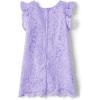 The Children’s Place Girls and Toddler Short Sleeve Fashion Dress(Petal Purple Lace)