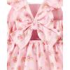 The Children’s Place Girls and Toddler Short Sleeve Fashion Dress(Pink Floral Tiered)