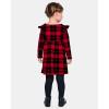 The Children’s Place Girls and Toddler Skater Dress, Long Sleeve(Black Red Flutter)