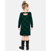 The Children’s Place Girls and Toddler Skater Dress, Long Sleeve(Green Plaid)