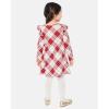 The Children’s Place Girls and Toddler Skater Dress, Long Sleeve(Red Plaid Flutter)