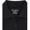 The Children’s Place baby-girls And Toddler Short Sleeve Ruffle Pique Polo(Black)