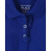 The Children’s Place baby-girls And Toddler Short Sleeve Ruffle Pique Polo(Renew Blue Single)