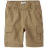 The Children’s Place Baby Boys’ and Toddler Pull on Cargo Shorts(Flax Single)