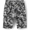 The Children’s Place Baby Boys’ and Toddler Pull on Cargo Shorts(Grey Camo)
