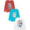 The Children’s Place Boys Dino Long Sleeve Graphic T-Shirts,multipacks(Dino Boss/Dino Surf/T-rex 3-pack)