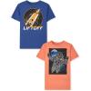 The Children’s Place Boys’ Gamer,Sports,Cars Short Sleeve Graphic T-Shirts,2 Pack(Lift Off/Astronaut 2-pack)