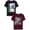 The Children’s Place Boys’ Gamer,Sports,Cars Short Sleeve Graphic T-Shirts,2 Pack(Touchdown Mode/Mvp 2-pack)