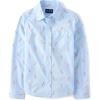 The Children’s Place Boys Long Sleeve Poplin Button Down ShirtButton Down Shirt(Blue Carrot Print)