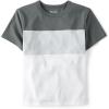 The Children’s Place Boys’ Short Sleeve Crew Neck T-Shirts(Black Ice Colorblock)