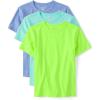 The Children’s Place Boys’ Short Sleeve Crew Neck T-Shirts(Blue 3-pack)