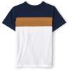 The Children’s Place Boys’ Short Sleeve Crew Neck T-Shirts(Tidal Colorblock)