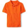 The Children’s Place Boys’ Uniform Short Sleeve Pique Polo(Flame)