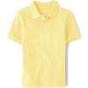 The Children’s Place Boys’ Uniform Short Sleeve Pique Polo(New Yellow)