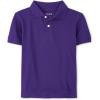 The Children’s Place Boys’ Uniform Short Sleeve Pique Polo(Regal Violet Single)