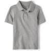 The Children’s Place Boys’ Uniform Short Sleeve Pique Polo(Smoke)