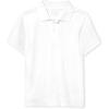 The Children’s Place Boys’ Uniform Short Sleeve Pique Polo(White Single)