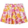 The Children’s Place Girls’ Pull-On Everyday Skorts(Floral Fushia)