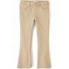 The Children’s Place Girls’ Uniform Ponte Flare Leg Pants(Sand)
