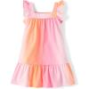 The Children’s Place Girls and Toddler Short Sleeve Fashion Dress(Cosmos Ombre)