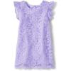 The Children’s Place Girls and Toddler Short Sleeve Fashion Dress(Petal Purple Lace)