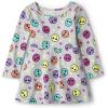 The Children’s Place Girls and Toddler Skater Dress, Long Sleeve(Happy Face)