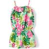 The Children’s Place baby-girls And Toddler Casual Sleeveless Shorts Romper(Simply White Tropical)